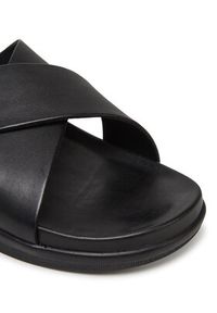 Jack & Jones - Jack&Jones Klapki Jfwverona 12275239 Czarny. Kolor: czarny. Materiał: skóra #5