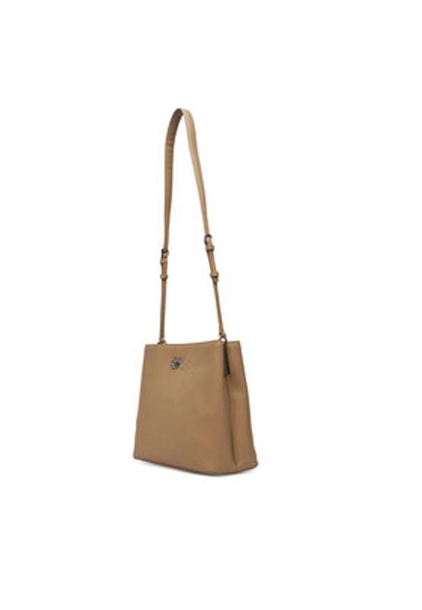 Calvin Klein Torebka Ck Bucket Bag K60K612803 Beżowy. Kolor: beżowy. Materiał: skórzane
