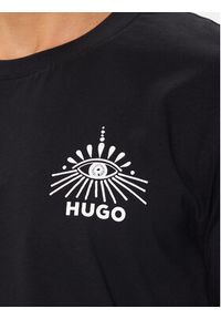 Hugo T-Shirt Dedico 50513828 Czarny Regular Fit. Kolor: czarny. Materiał: bawełna