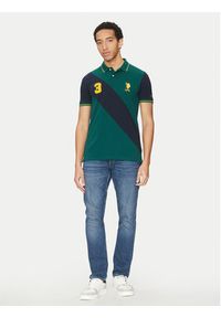 U.S. Polo Assn. Polo MUP3996 Zielony Regular Fit. Typ kołnierza: polo. Kolor: zielony. Materiał: bawełna #5