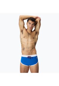 Kąpielówki męskie Speedo Jetstream Retro Logo Brief. Kolor: niebieski #1