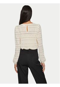 Vila Sweter Chikka 14095731 Beżowy Standard Fit. Kolor: beżowy. Materiał: syntetyk #2