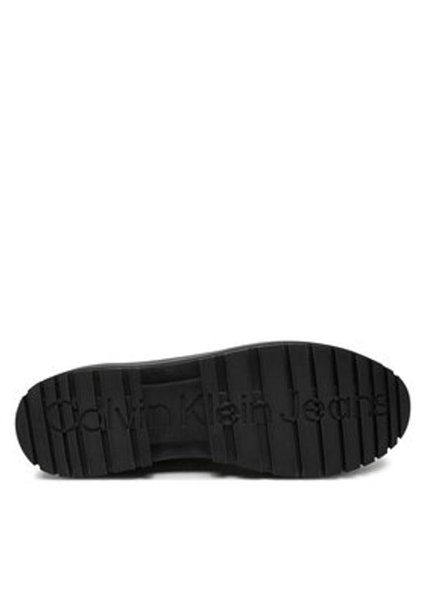 Calvin Klein Jeans Trapery Lugged Hybrid High Laceup Auth YM0YM01092 Czarny. Kolor: czarny. Materiał: zamsz, skóra