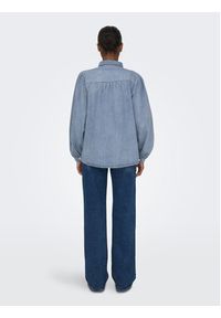 only - ONLY Koszula jeansowa 15267501 Niebieski Standard Fit. Kolor: niebieski. Materiał: jeans #4