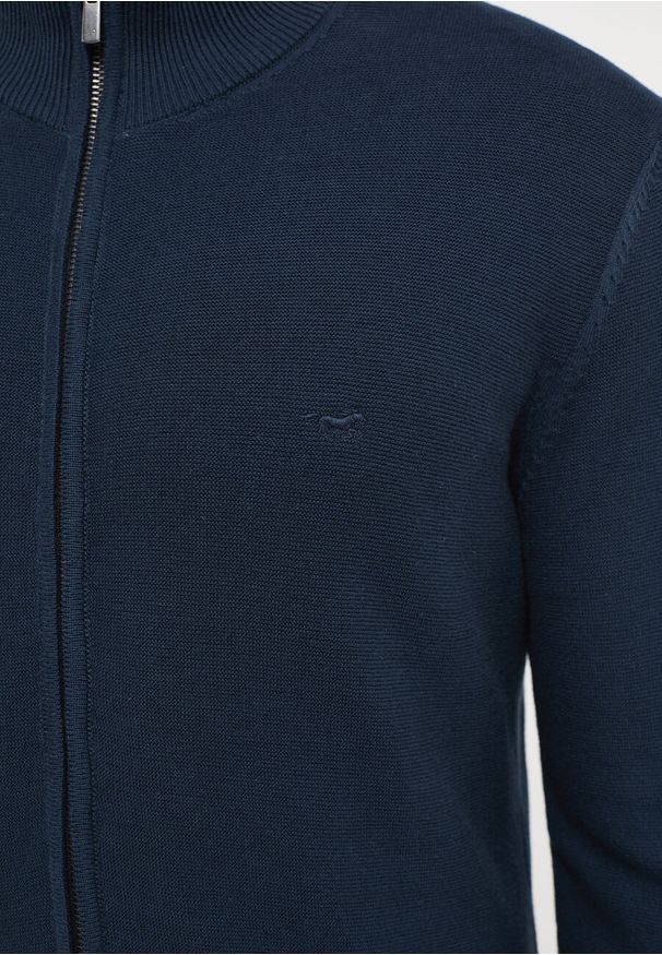Mustang - MUSTANG Edgar Zip Cardigan MĘSKI SWETER ROZPINANY SKY CAPTAIN 1013275 5323