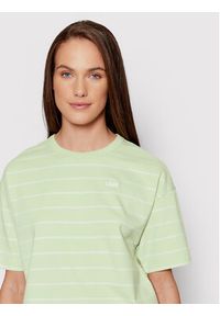 Vans T-Shirt Time Off Stripe VN0A5LK8 Zielony Relaxed Fit. Kolor: zielony. Materiał: bawełna
