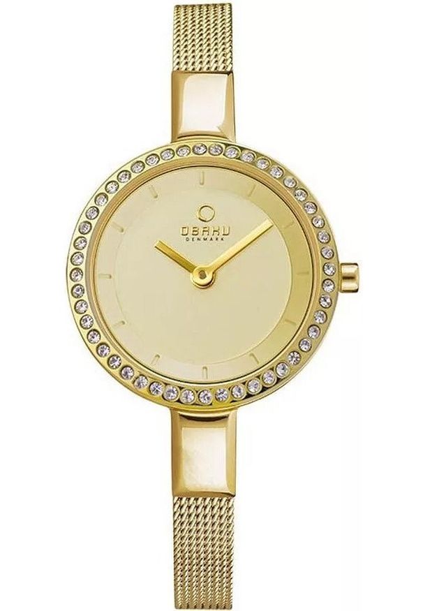 OBAKU - Zegarek damski Obaku Denmark V129LGGMG3 złoty. Kolor: złoty