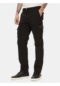 Aeronautica Militare Spodnie materiałowe 241PA1329CT2443 Czarny Regular Fit. Kolor: czarny. Materiał: bawełna