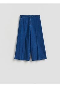 Reserved - Jeansy culotte - niebieski. Kolor: niebieski #1