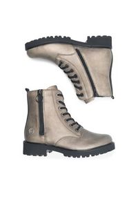 Remonte Trzewiki D8671-91 Srebrny. Kolor: srebrny. Materiał: skóra #8