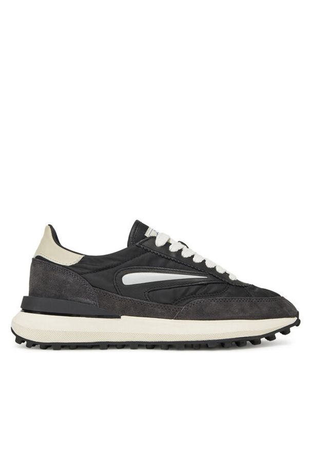 D.A.T.E. Sneakersy Athleta W421-AT-NY Czarny. Kolor: czarny. Materiał: zamsz, skóra