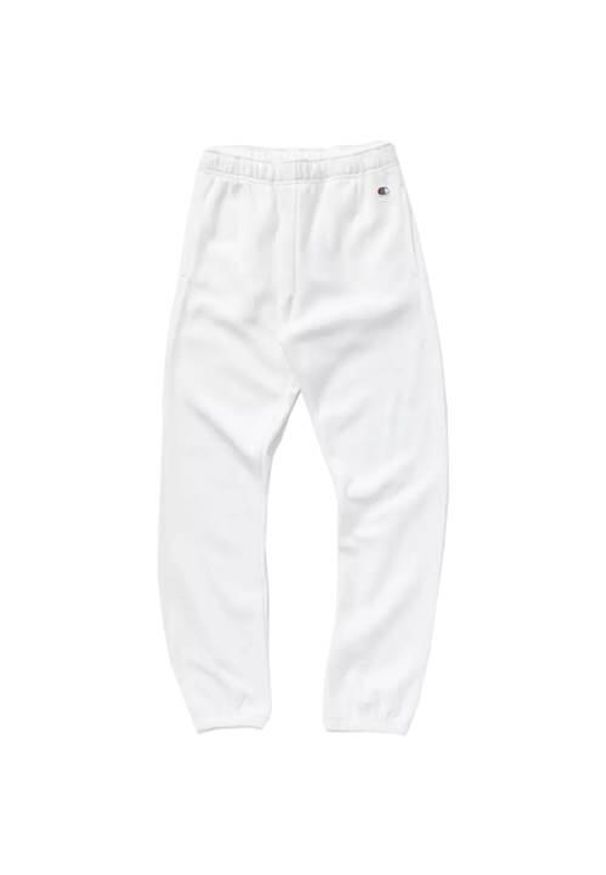 Spodnie sportowe damskie Champion Elastic Cuff Pants. Kolor: biały. Materiał: bawełna