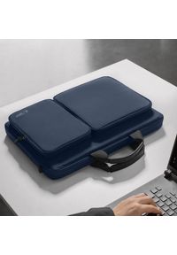 TECH-PROTECT - Torba Tech-Protect Defender Bag Laptop 17 granatowy. Kolor: niebieski. Materiał: materiał. Styl: elegancki, casual #11