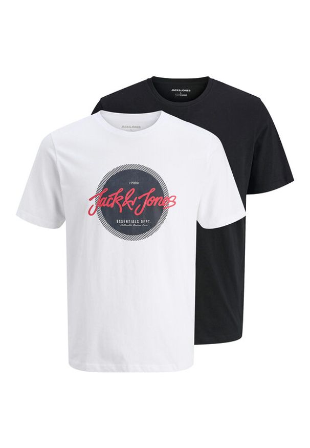 Jack & Jones - Jack&Jones Komplet 2 t-shirtów Urban 12288319 Kolorowy Regular Fit. Materiał: bawełna. Wzór: kolorowy