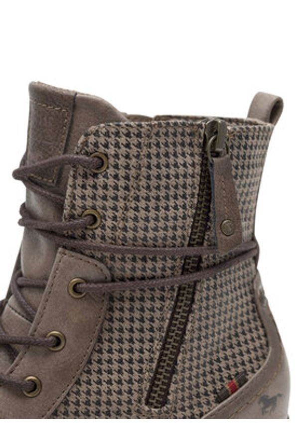 Mustang Trzewiki 1229-510 Szary. Kolor: szary. Materiał: materiał