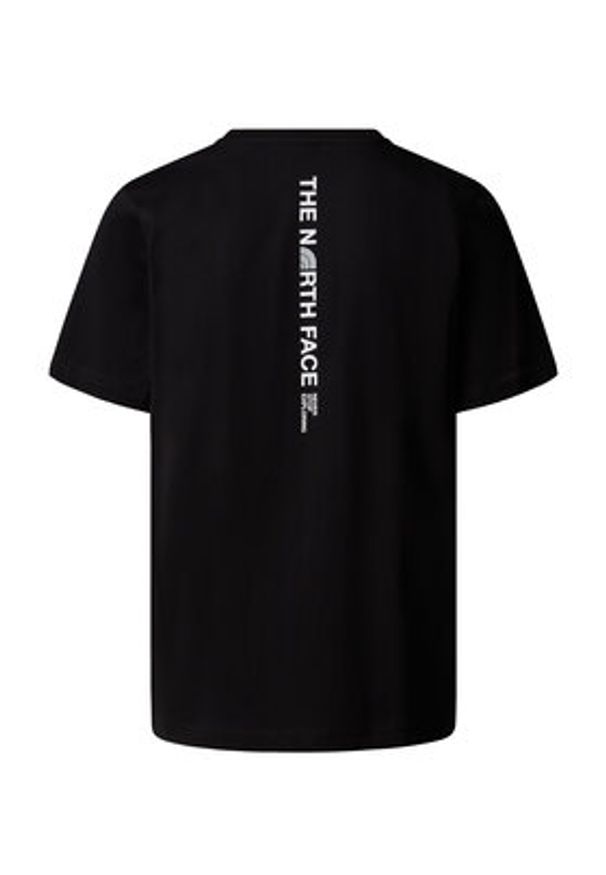 The North Face T-Shirt Vertical NF0A8EE7 Czarny Regular Fit. Kolor: czarny. Materiał: bawełna