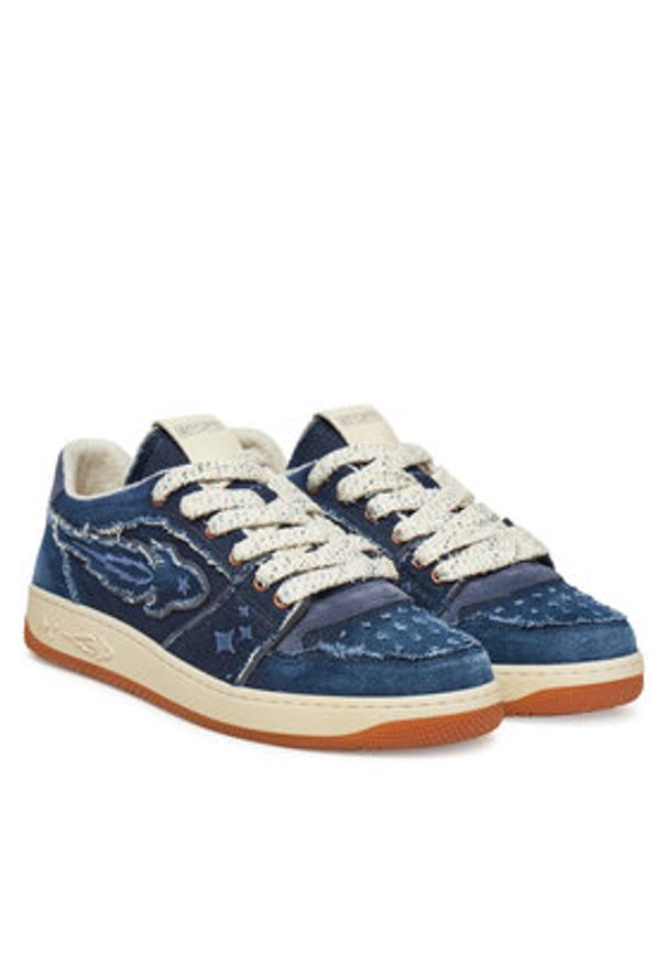 Enterprise Japan Sneakersy BB5003 TX342 Granatowy. Kolor: niebieski. Materiał: materiał