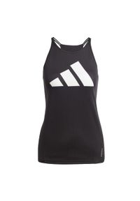 Adidas - Bluza Run It Tank. Kolor: czarny. Materiał: materiał. Długość rękawa: bez rękawów. Sport: bieganie