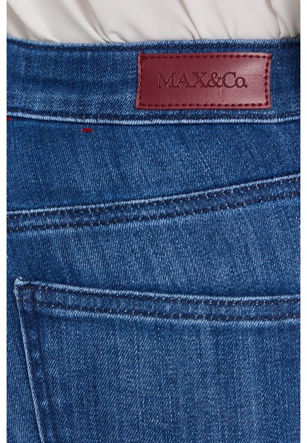 MAX&Co. Jeansy Marlene damskie high waist. Stan: podwyższony. Kolor: niebieski