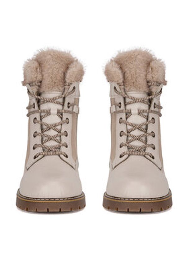 Remonte Botki D9381-80 Beżowy. Kolor: beżowy. Materiał: skóra