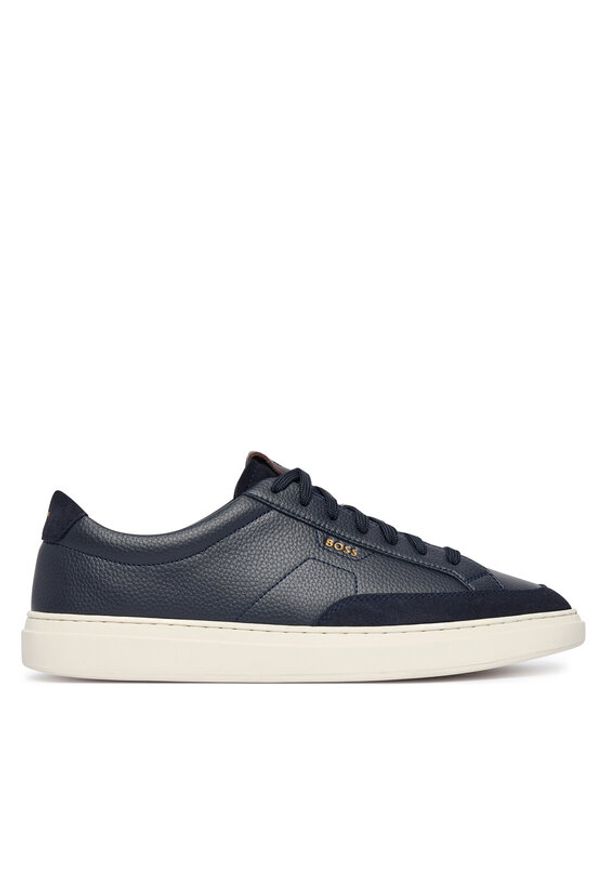 BOSS Sneakersy Kieran 50568536 Granatowy. Kolor: niebieski. Materiał: skóra