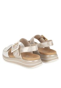 Remonte Sandały D1J53-90 Złoty. Kolor: złoty. Materiał: syntetyk, skóra #4