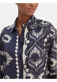 Weekend Max Mara Koszula Lastra 2615191011 Granatowy Relaxed Fit. Kolor: niebieski. Materiał: jedwab #5