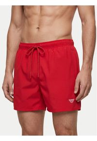 Emporio Armani Szorty kąpielowe EM000583 AF20424 U5064 Czerwony Regular Fit. Kolor: czerwony. Materiał: syntetyk #1