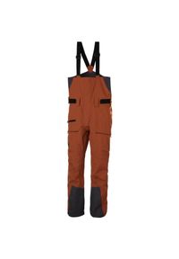 Spodnie narciarskie z szelkami Helly Hansen Sogn Shell. Kolor: pomarańczowy. Sezon: zima. Sport: narciarstwo #1