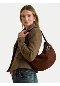 Lauren Ralph Lauren - LAUREN RALPH LAUREN Torebka 431980157005 Brązowy. Kolor: brązowy. Materiał: skórzane, zamszowe