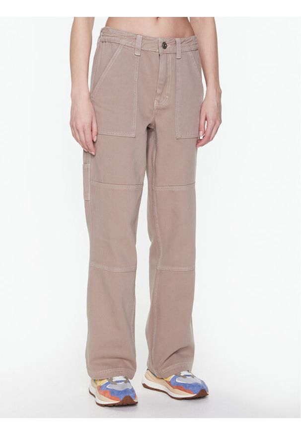 BDG Urban Outfitters Spodnie materiałowe BDG UTILITY SKATE SAND 76474220 Beżowy Relaxed Fit. Kolor: beżowy. Materiał: bawełna