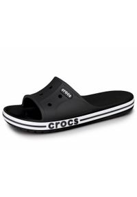 Klapki męskie sportowe basenowe Crocs BAYABAND SLIDE. Kolor: biały, wielokolorowy, czarny