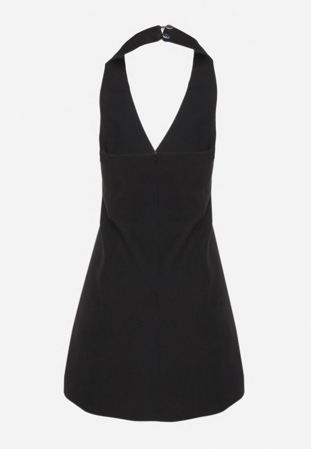 Born2be - Czarna Rozkloszowana Sukienka z Odkrytymi Plecami Ataviela. Okazja: na co dzień. Kolor: czarny. Typ sukienki: rozkloszowane. Styl: elegancki, casual