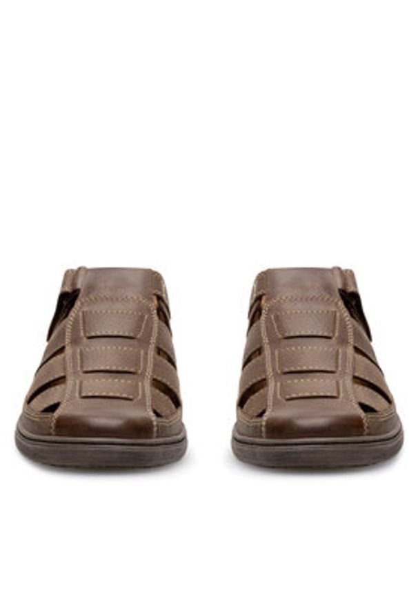 Lasocki Sandały VICTOR3-40 MI08 Brązowy. Kolor: brązowy. Materiał: skóra