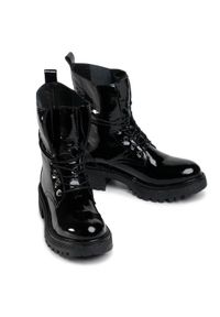 Gino Rossi Trapery 501 Czarny. Kolor: czarny. Materiał: skóra, lakier #6