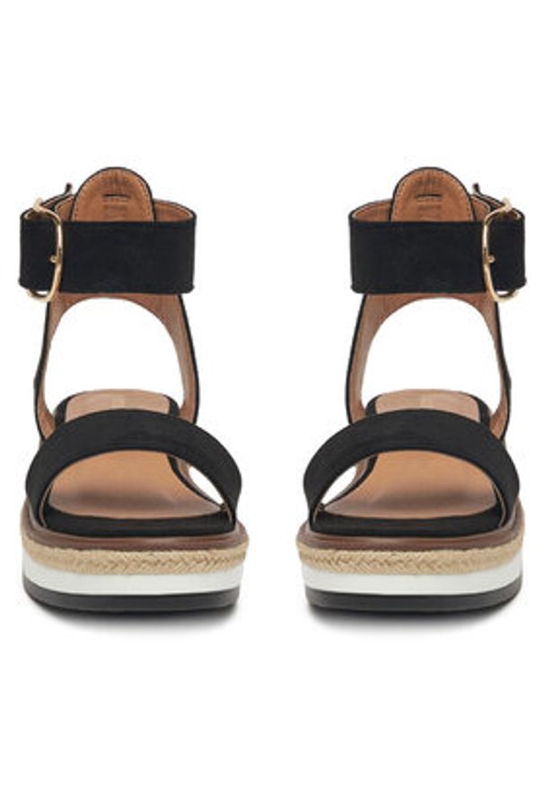 DeeZee Espadryle WS091-01 Czarny. Kolor: czarny. Materiał: materiał