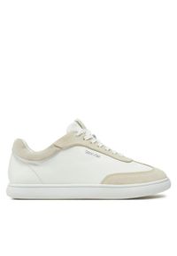 Calvin Klein Sneakersy Cupsole Lace Up - Lth Sue Mix HW0HW02435 Beżowy. Kolor: beżowy. Materiał: skóra