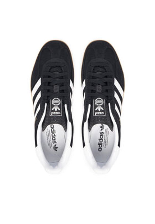 Adidas - adidas Sneakersy Gazelle Indoor JI2060 Czarny. Kolor: czarny. Materiał: zamsz, skóra. Model: Adidas Gazelle