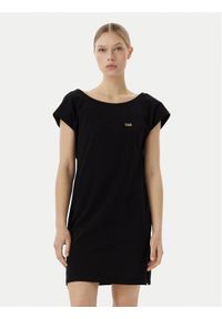 EA7 Emporio Armani Sukienka letnia 7W001478 AF10373 UC001 Czarny Relaxed Fit. Kolor: czarny. Materiał: bawełna. Sezon: lato #1