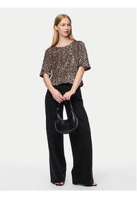 Pieces Bluzka Kam 17132951 Złoty Regular Fit. Kolor: złoty. Materiał: syntetyk #4