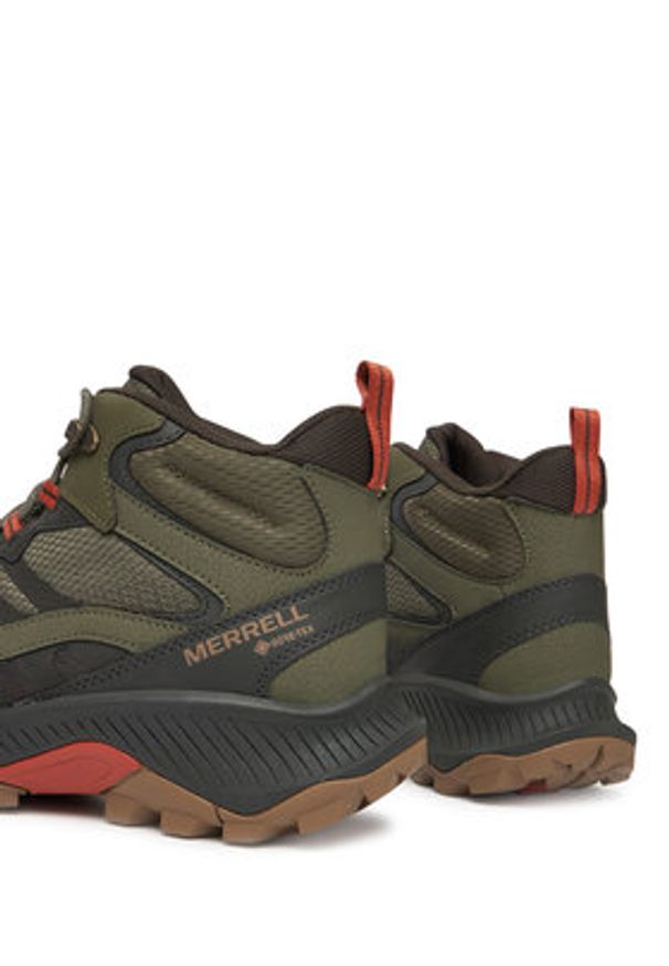 Merrell Trekkingi Speed Strike 2 Mid GORE-TEX J037819 Zielony. Kolor: zielony. Materiał: materiał. Technologia: Gore-Tex. Sport: turystyka piesza