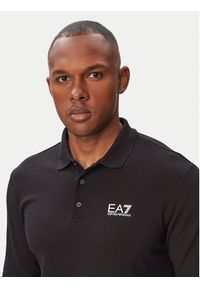 EA7 Emporio Armani Polo 8NPF17 PJVUZ 1200 Czarny Regular Fit. Typ kołnierza: polo. Kolor: czarny. Materiał: bawełna #2