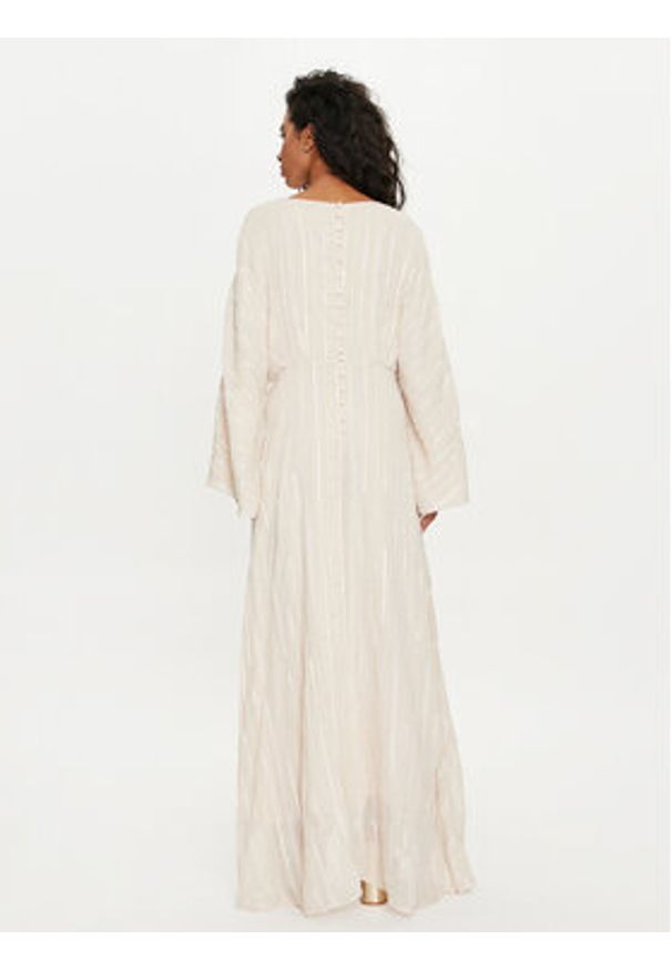 Vero Moda Sukienka letnia Tara 10304254 Écru Loose Fit. Materiał: syntetyk. Sezon: lato
