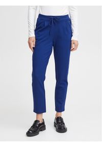 Fransa Spodnie materiałowe 20605622 Niebieski Regular Fit. Kolor: niebieski. Materiał: materiał, syntetyk, wiskoza