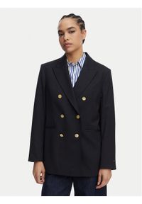 TOMMY HILFIGER - Tommy Hilfiger Marynarka WW0WW50784 Granatowy Relaxed Fit. Kolor: niebieski. Materiał: syntetyk #1