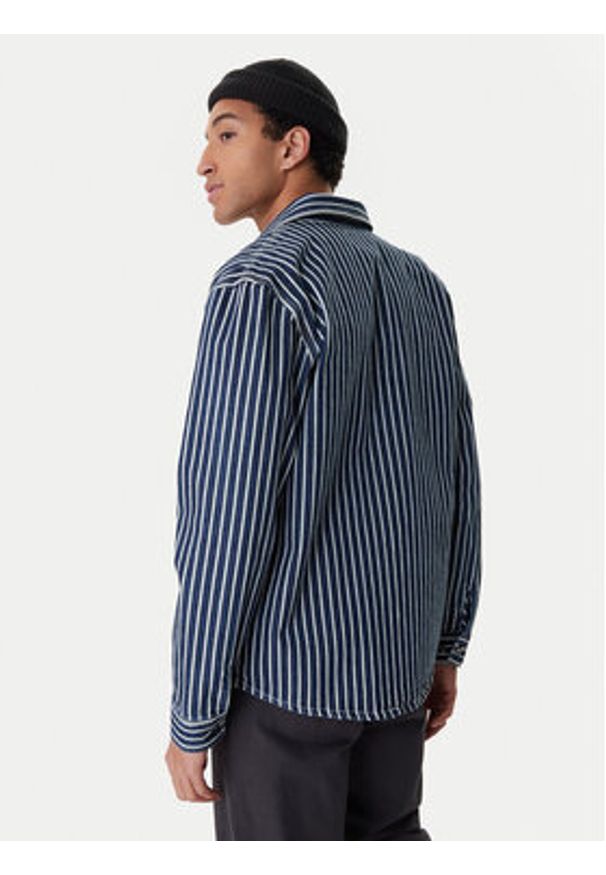 RVCA Koszula jeansowa Dayshift Hickory 23A053511 Niebieski Regular Fit. Kolor: niebieski. Materiał: bawełna