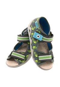Befado sandały obuwie dziecięce 350P023 zielone. Kolor: zielony. Materiał: bawełna, tkanina #4