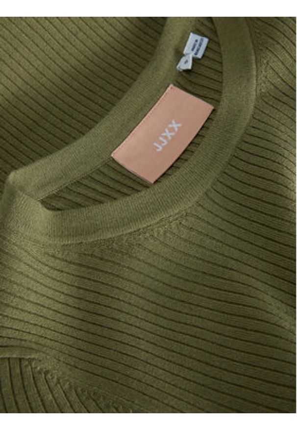 JJXX Sukienka dzianinowa Ellie 12254342 Zielony Slim Fit. Kolor: zielony. Materiał: wiskoza