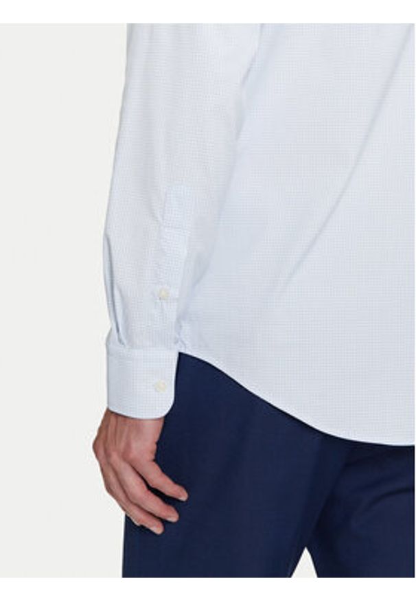 TOMMY HILFIGER - Tommy Hilfiger Koszula Performance MW0MW39419 Błękitny Regular Fit. Kolor: niebieski. Materiał: syntetyk