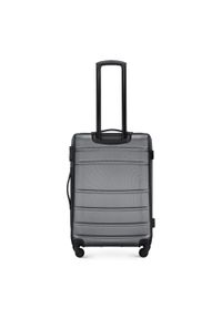 Wittchen - Zestaw walizek z ABS-u żłobionych. Kolor: szary. Materiał: guma. Styl: klasyczny